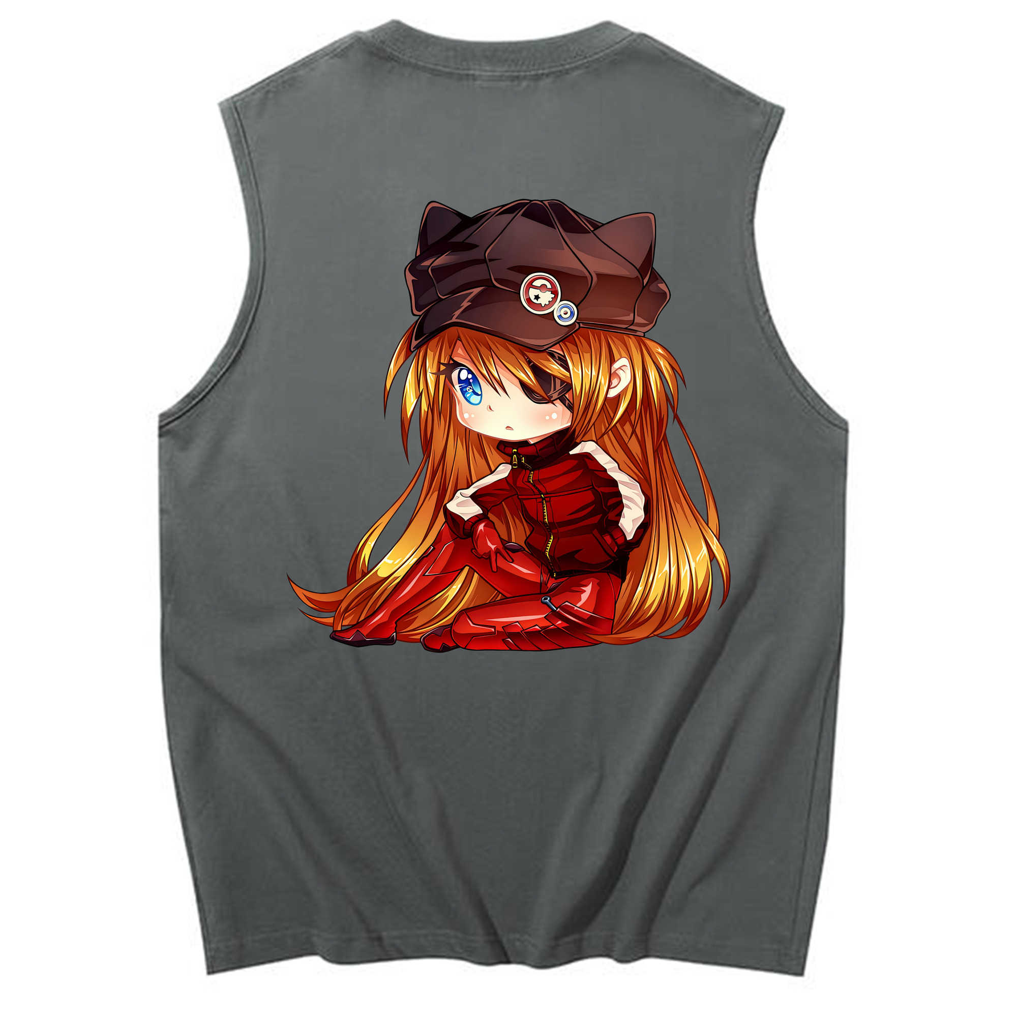 （画像用） EVA 新世紀エヴァンゲリオン コットン100％タンクトップ（背面プリント）